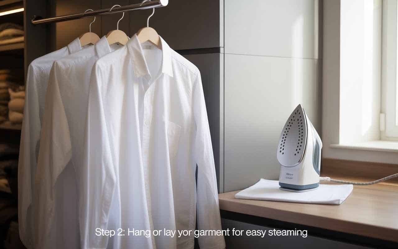 Hang or Lay Your Garment for Easy Steaming