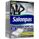 Salonpas Lidocaine Pain Relieving Maximum Strength Gel Patches, 15 Count - Image 5