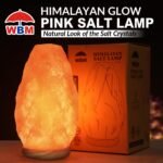 WBM Salt Lamp - USB Himalayan Salt Lamp with Touch Dimmer Control, Natural Pink Crystal, 5-7 lbs, Wooden Base, LED Bulb, Room Decor, Home Decor, Relaxation, Ambiance, Gift - Image 3
