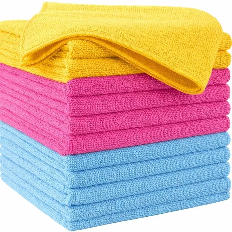 multi Transform Your Clean with Microfiber Glass Cleaning Cloth 12 Pack! - Image 1