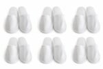6 Pairs Luxurious Disposable Spa Slippers – Soft, Non-Slip for Weddings