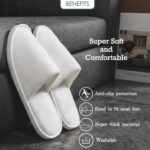 6 Pairs Luxurious Disposable Spa Slippers – Soft, Non-Slip for Weddings - Image 7
