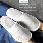 6 Pairs Luxurious Disposable Spa Slippers – Soft, Non-Slip for Weddings - Image 3