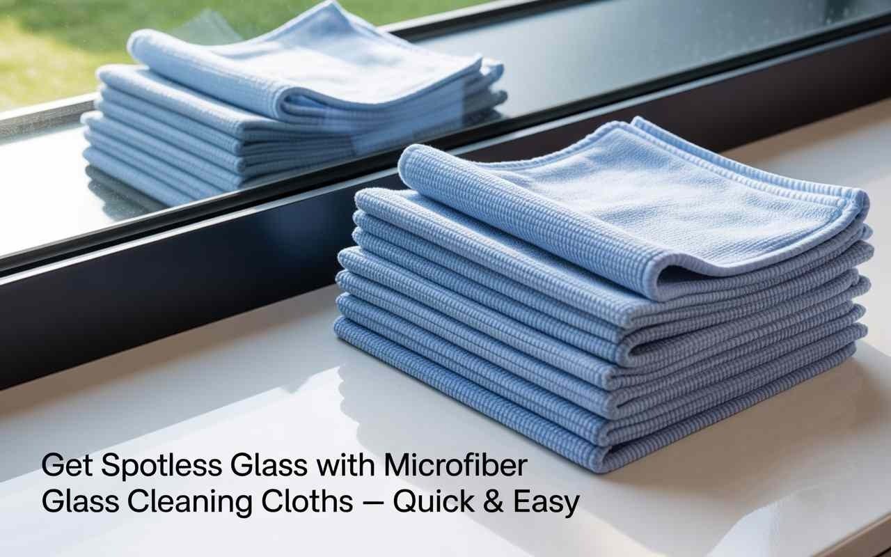 Get Spotless Glass with Microfiber Glass Cleaning Cloths – Quick & Easy