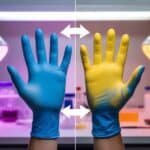 Blue Nitrile Gloves Turn Yellow